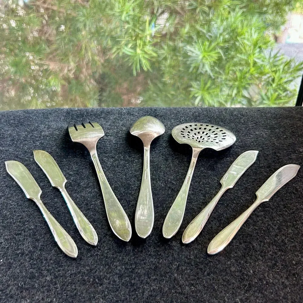 Vintage Nobility Plate Silverplate Serving Utensils Set of 7 by Oneida